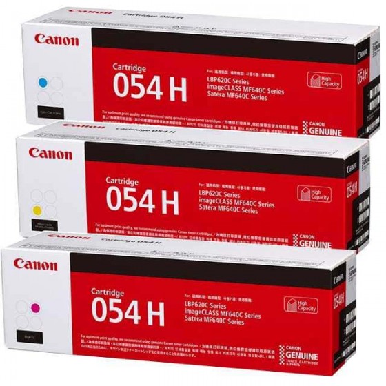 佳能 Canon CRG-054H 原廠碳粉匣(藍C、黃Y、紅M)