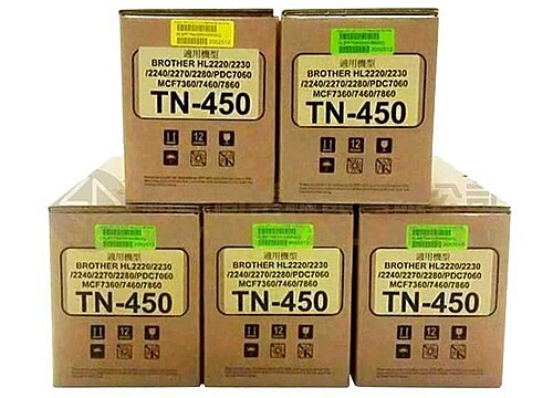 brother TN-450環保碳粉:MFC-7360/MFC-7460DN/MFC-7860DW