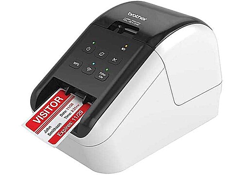 QL-810W 紅黑雙色Wi-Fi標籤機(營養標示/服飾吊牌/商品標示)*贈送補充帶2卷