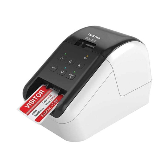 QL-810W 紅黑雙色Wi-Fi標籤機(營養標示/服飾吊牌/商品標示)*贈送補充帶6卷